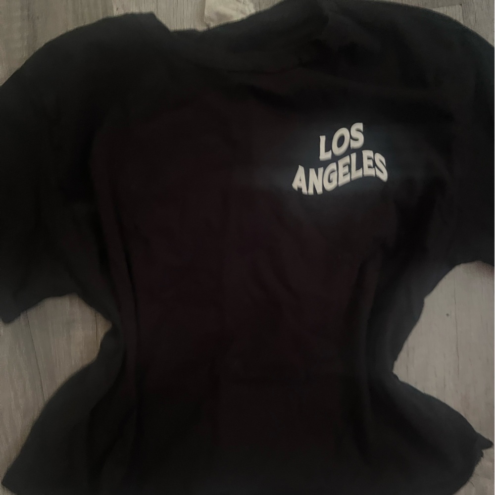 Black Los Angeles Graphic Women's Top